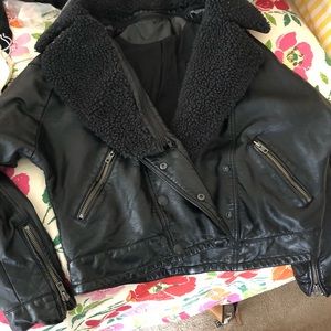 Free people leather jacket